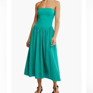Free people Onda Strapless Midi Dress
